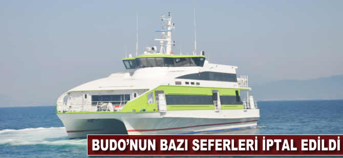 BUDO'nun bazı seferleri iptal edildi