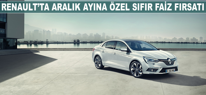 Renault’da Aralık ayına özel sıfır faiz fırsatı