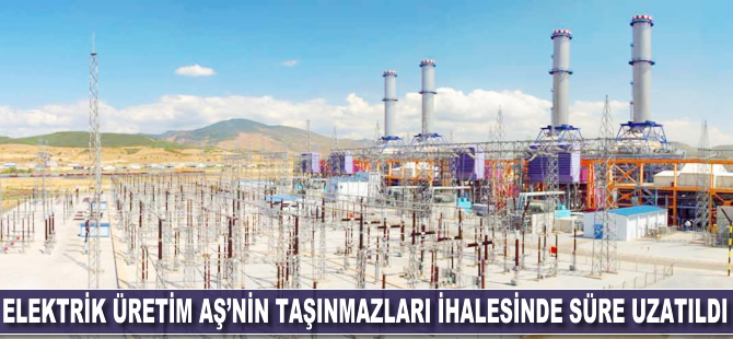 Elektrik Üretim AŞ'nin taşınmazlar ihalesinde süre uzatıldı