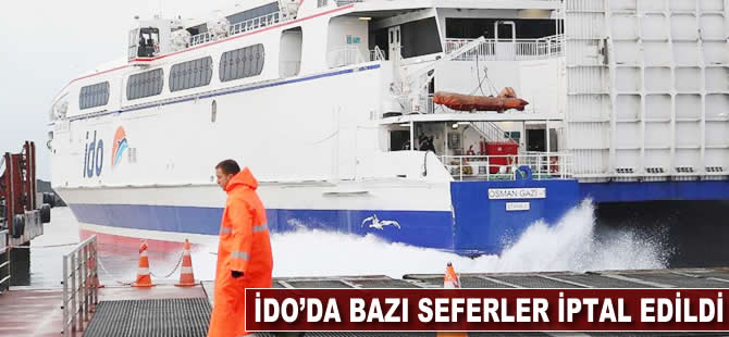 İDO'da bazı seferler iptal edildi