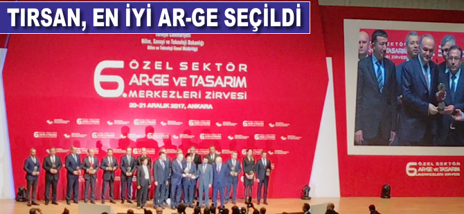 TIRSAN, en iyi Ar-Ge seçildi