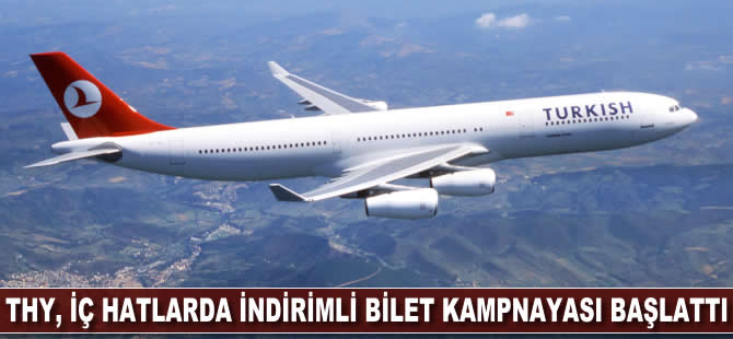 THY, iç hatlarda indirimli bilet kampanyası başlattı