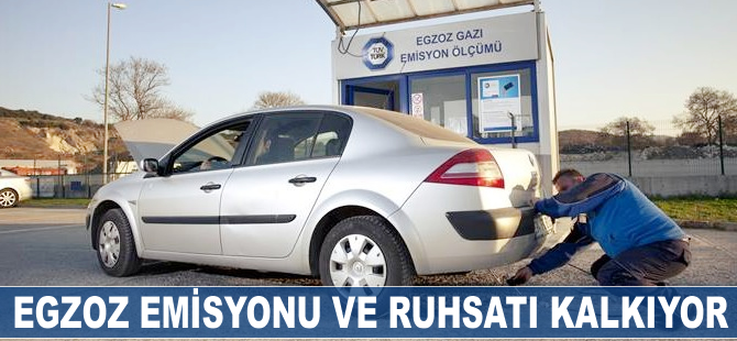 Egzoz emisyonu pulu ve ruhsatı kalkıyor