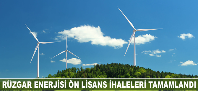 Rüzgar enerjisi ön lisans ihaleleri tamamlandı