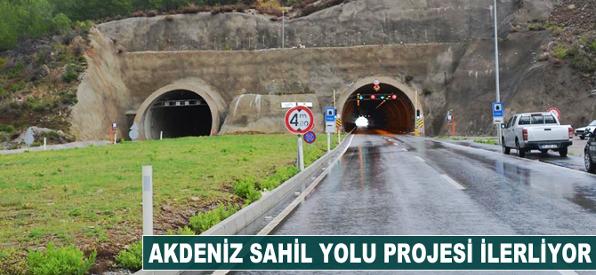 Akdeniz Sahil Yolu Projesi ilerliyor