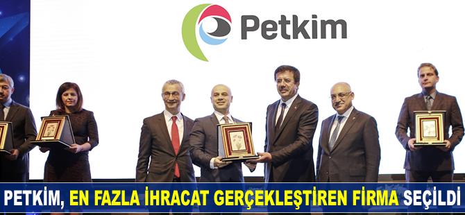 Petkim “En Fazla İhracat Gerçekleştiren Firma” ödülünü aldı