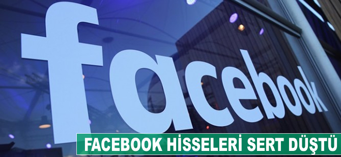 Facebook hisseleri sert düştü