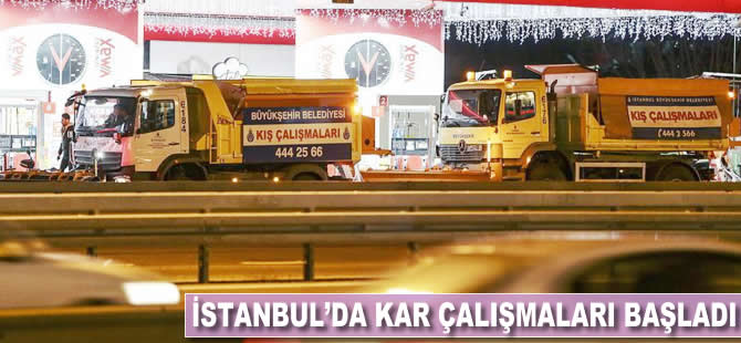 İstanbul'da kar hazırlığı başladı