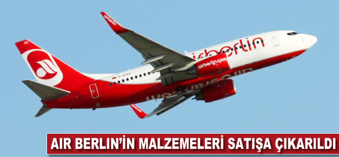 Air Berlin'in malzemeleri satışa çıkarıldı