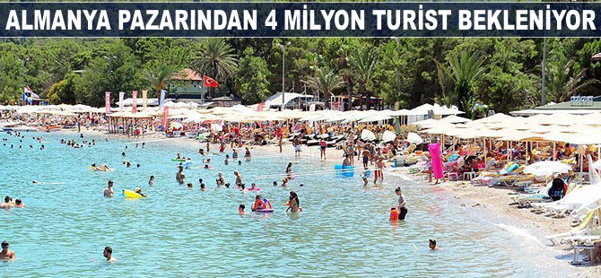 Almanya pazarından 4 milyon turist bekleniyor