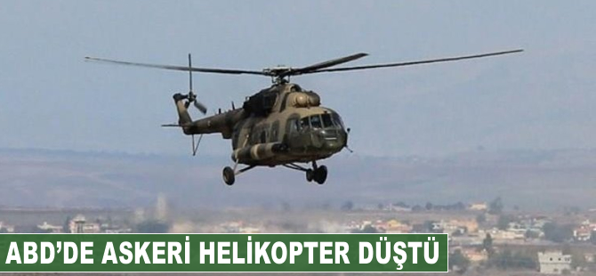 ABD'de askeri helikopter düştü