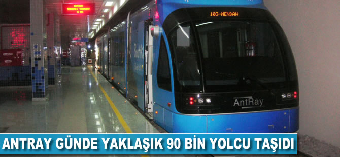 AntRay günde yaklaşık 90 bin kişiyi taşıdı