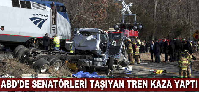 ABD’de senatörleri taşıyan tren kaza yaptı: 1 ölü