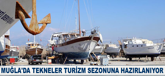 Tekneler turizm sezonuna hazırlanıyor