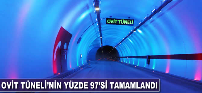 Ovit Tüneli'nin yüzde 97'si tamamlandı