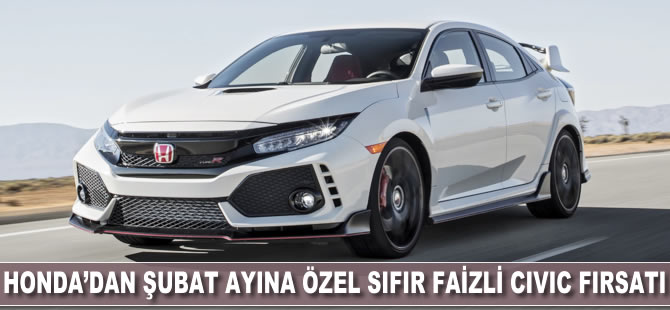 Honda’dan şubat ayına özel sıfır faizli Civic fırsatı