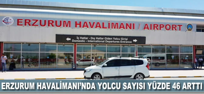 Erzurum Havalimanı'nda yolcu sayısı yüzde 46 arttı