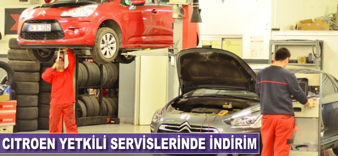 Citroen yetkili servislerinde indirim