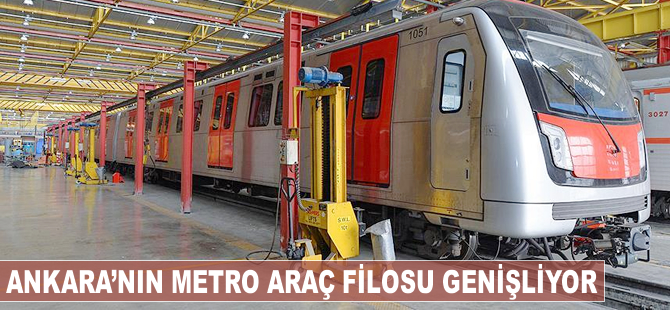 Başkentin metro araç filosu genişliyor