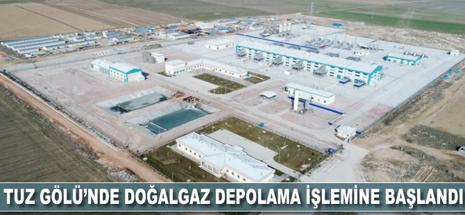 Tuz Gölü'nde doğalgaz depolama işlemine başlandı