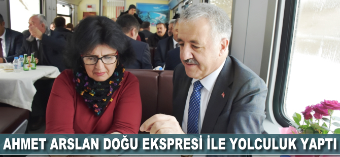 Ahmet Arslan Doğu Ekspresi ile yolculuk yaptı