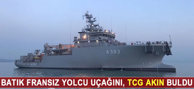 Batık Fransız yolcu uçağı, TCG Işın tarafından bulundu