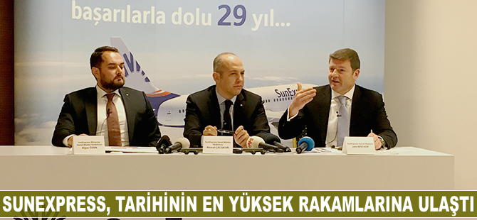 Sunexpress tarihinin en yüksek rakamlarına ulaştı