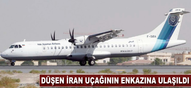 Düşen İran uçağının enkazına ulaşıldı