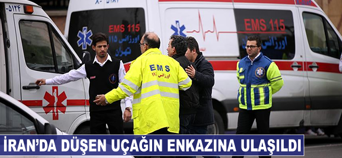 İran'da düşen yolcu uçağının enkazı bulundu