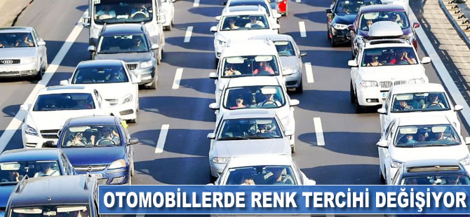 Otomobillerde renk tercihi değişiyor