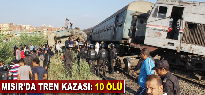 Mısır'da tren kazası: 10 ölü