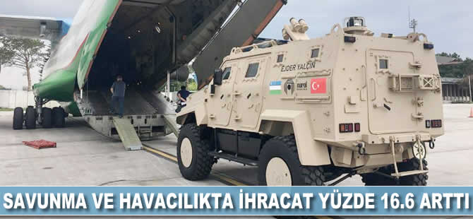 Savunma ve havacılıkta ihracat yüzde 16.6 arttı