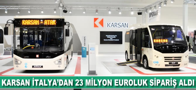 Karsan İtalya'dan 23 milyon euroluk sipariş aldı