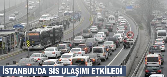 İstanbul'da sis ulaşımı etkiledi