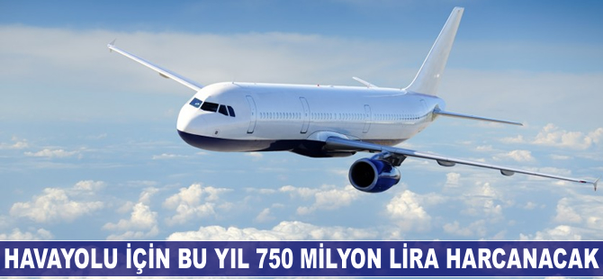 Havayolu için bu yıl 750 milyon lira harcanacak