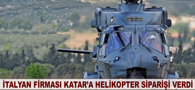 İtalyan firması Katar'a helikopter siparişi verdi