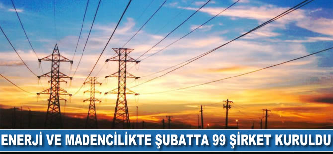 Enerji ve madencilikte şubatta 99 şirket kuruldu