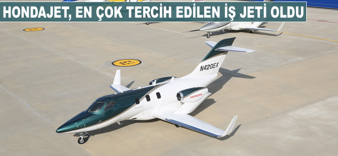 HONDAJET, dünyanın en çok tercih edilen hafif iş jeti oldu