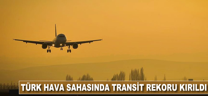 Türk hava sahasında transit rekoru kırıldı