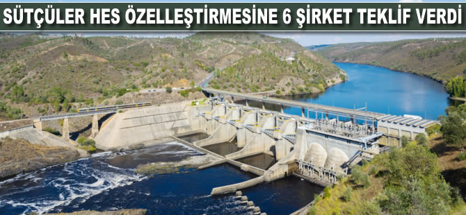 Sütçüler HES özelleştirmesine 6 şirket teklif verdi