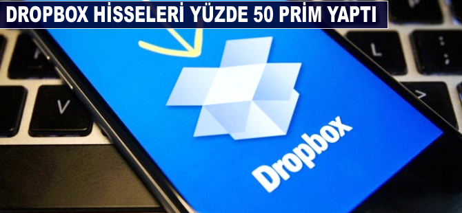 Dropbox şirketinin hisseleri yüzde 50 prim yaptı