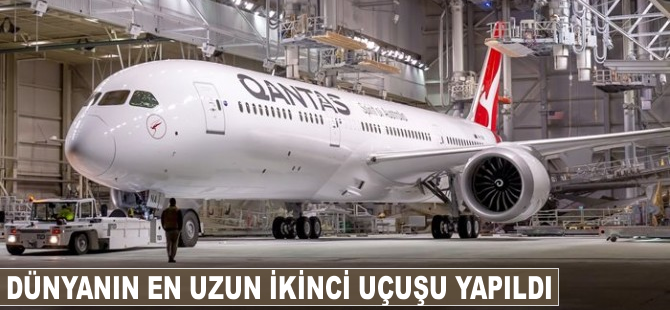 Dünyanın en uzun ikinci uçuşu yapıldı