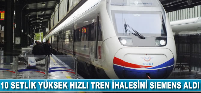 10 setlik yüksek hızlı tren ihalesini Siemens aldı