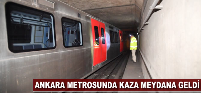 Ankara metrosunda kaza gerçekleşti