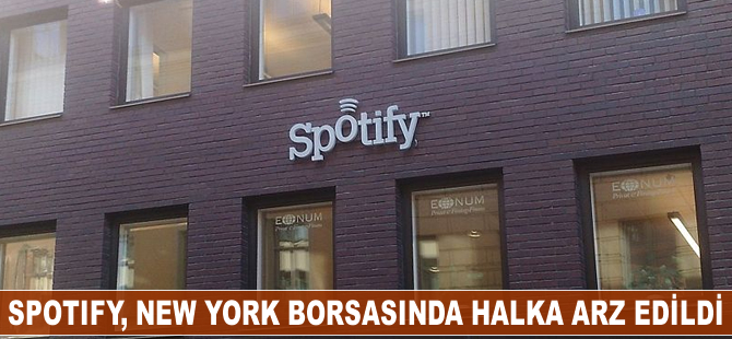 Spotify, New York borsasında halka arz edildi