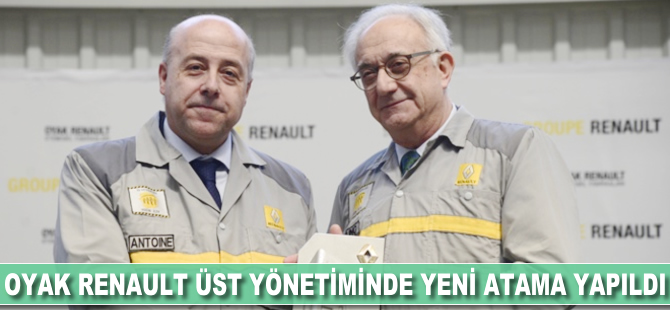 Oyak Renault üst yönetiminde yeni atama gerçekleşti