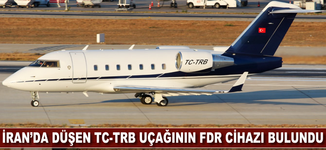 İran'da düşen TC-TRB uçağının FDR cihazı bulundu