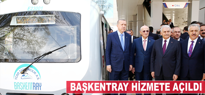 Başkentray hizmete açıldı