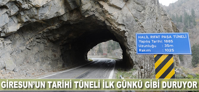 Giresun'un tarihi tüneli ilk günkü gibi duruyor