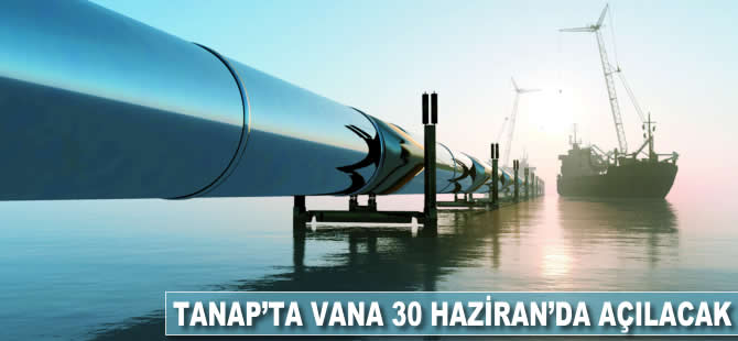 TANAP'ta vana 30 Haziran'da açılacak